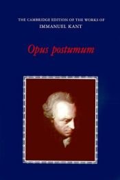 book cover of Opus Postumum by Имануел Кант