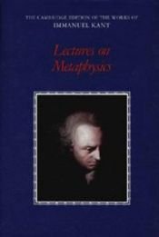 book cover of Vorlesungen über die Metaphysik by Имануел Кант