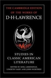 book cover of Studies in Classic American Literature by David Herbert Richards Lawrence