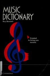book cover of Music dictionary by Roy Bennett