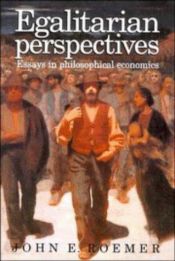 book cover of Egalitarian perspectives by John Roemer