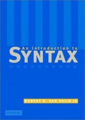 book cover of An Introduction to Syntax by Robert D. Van Valin