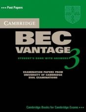 book cover of Cambridge BEC Vantage 3 Self Study Pack (BEC Practice Tests) by Cambridge ESOL