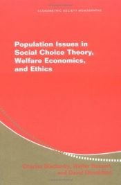 book cover of Population issues in social choice theory, welfare economics and ethics by Charles Blackorby|David J. Donaldson|Walter Bossert
