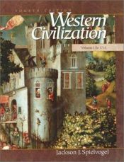 book cover of Western Civilization (Volume 1 : to 1715) by Jackson J. Spielvogel