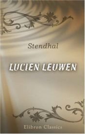 book cover of Lucien Leuwen by Стендал
