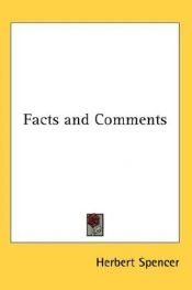 book cover of Facts and comments by Herbert Spencer