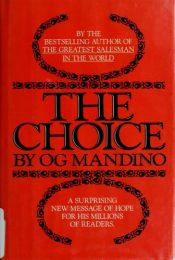 book cover of The choice by Og Mandino