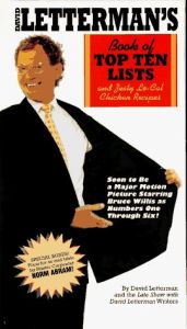 book cover of David Letterman's Book of Top Ten Lists and Zesty Lo-Cal Chicken Recipes by David Letterman