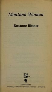 book cover of Montana Woman by Rosanne Bittner