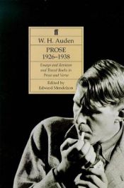 book cover of Auden's Prose: 1926-38 v. 1 by W. H. Auden