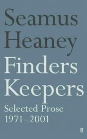 book cover of Finders keepers by Seamus Heaney