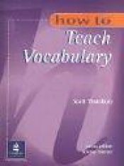 book cover of How to teach vocabulary by Scott Thornbury