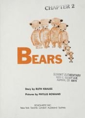 book cover of Bears by Ruth Krauss