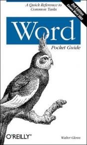 book cover of Word Pocket Guide by Walter Glenn