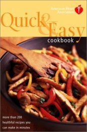 book cover of Quick and easy cookbook by American H* Association