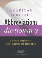 book cover of The American Heritage Abbreviations Dictionary by American Heritage