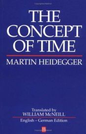 book cover of Concept of Time by Martin Heidegger