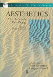 book cover of Aesthetics: The Classic Readings (Classic Readings in Philosophy) by David E. Cooper