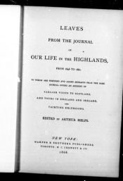 book cover of Our life in the Highlands by Queen Victoria
