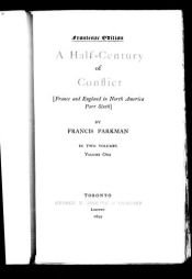 book cover of A Half-Century of Conflict by Francis Parkman