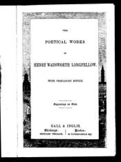 book cover of The Poetical Works of Longfellow by Henry W. Longfellow