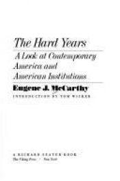 book cover of The Hard Years by Eugene McCarthy