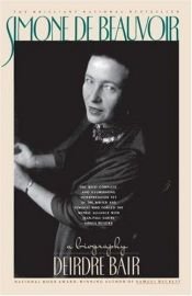 book cover of Simone De Beauvoir by Deirdre Bair