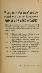 book cover of The budget cookbook by Culinary Arts Institute