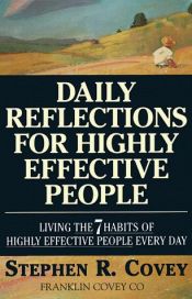 book cover of Daily reflections for highly effective people by استیون کاوی