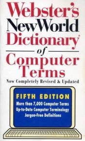 book cover of the webster's dictionary 1995 edition featuring new computer terms and meanings by Bryan Pfaffenberger