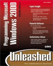 book cover of Programming Microsoft Windows 2000 Unleashed by Mickey Williams