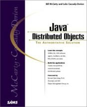 book cover of Java distributed objects by Bill McCarty