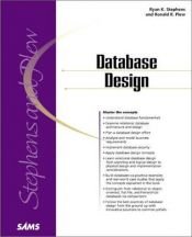 book cover of Database design by Ryan K. Stephens