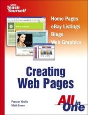 book cover of Sams Teach Yourself Creating Web Pages All in One by Preston Gralla
