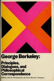 book cover of Principles, Dialogues, and Philosophical Correspondence by George Berkeley