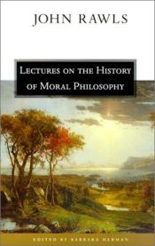 book cover of Lectures on the history of moral philosophy by John Rawls