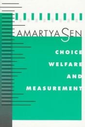 book cover of Choice, Welfare and Measurement by Amartya Sen