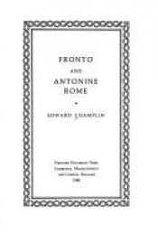 book cover of Fronto and Antonine Rome by Edward Champlin