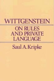 book cover of Wittgenstein o regulach i jezyku prywatnym by Saul Kripke