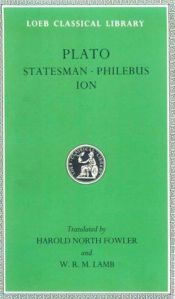 book cover of Statesman. Philebus. Ion. by Platon