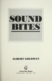 book cover of Sound bites by Albert Goldman