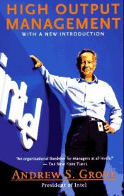 book cover of High output management by Andrew Grove