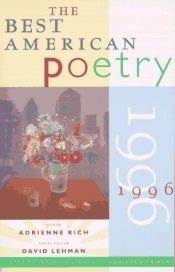 book cover of Best American Poetry 1996, The by Adrienne Rich