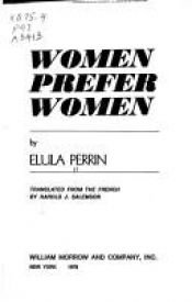 book cover of Women prefer women by Elula Perrin