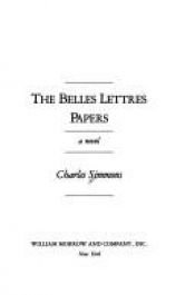 book cover of The Belles Lettres Papers by Charles Simmons