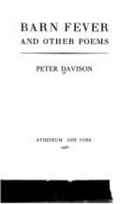 book cover of Barn fever and other poems by Peter Davison