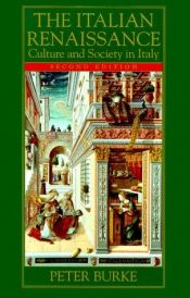 book cover of El Renacimiento italiano : cultura y sociedad en Italia by Peter Burke