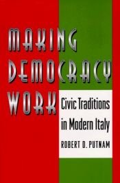 book cover of Making Democracy Work by Robert D. Putnam