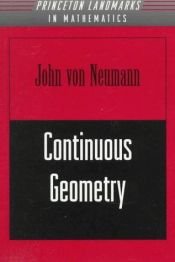 book cover of Continuous Geometry by John von Neumann